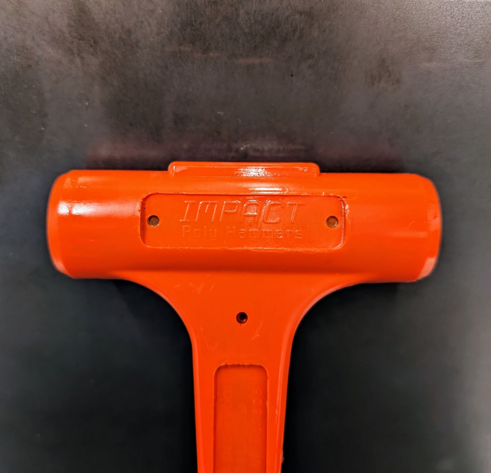 Professional Grade Handheld Hammer - Orange 14oz Polyurethane Dead Blow Hammer