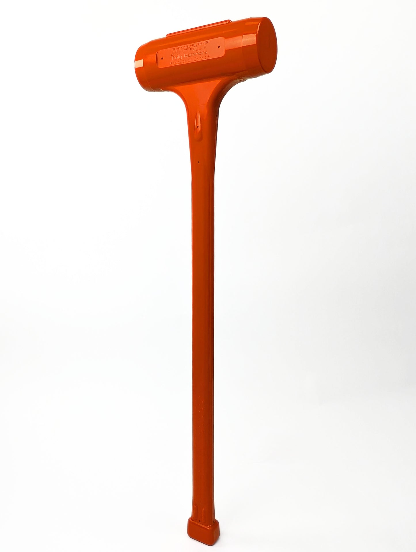 Professional Grade Sledge Hammer - Orange 10lb Polyurethane Dead Blow Hammer.