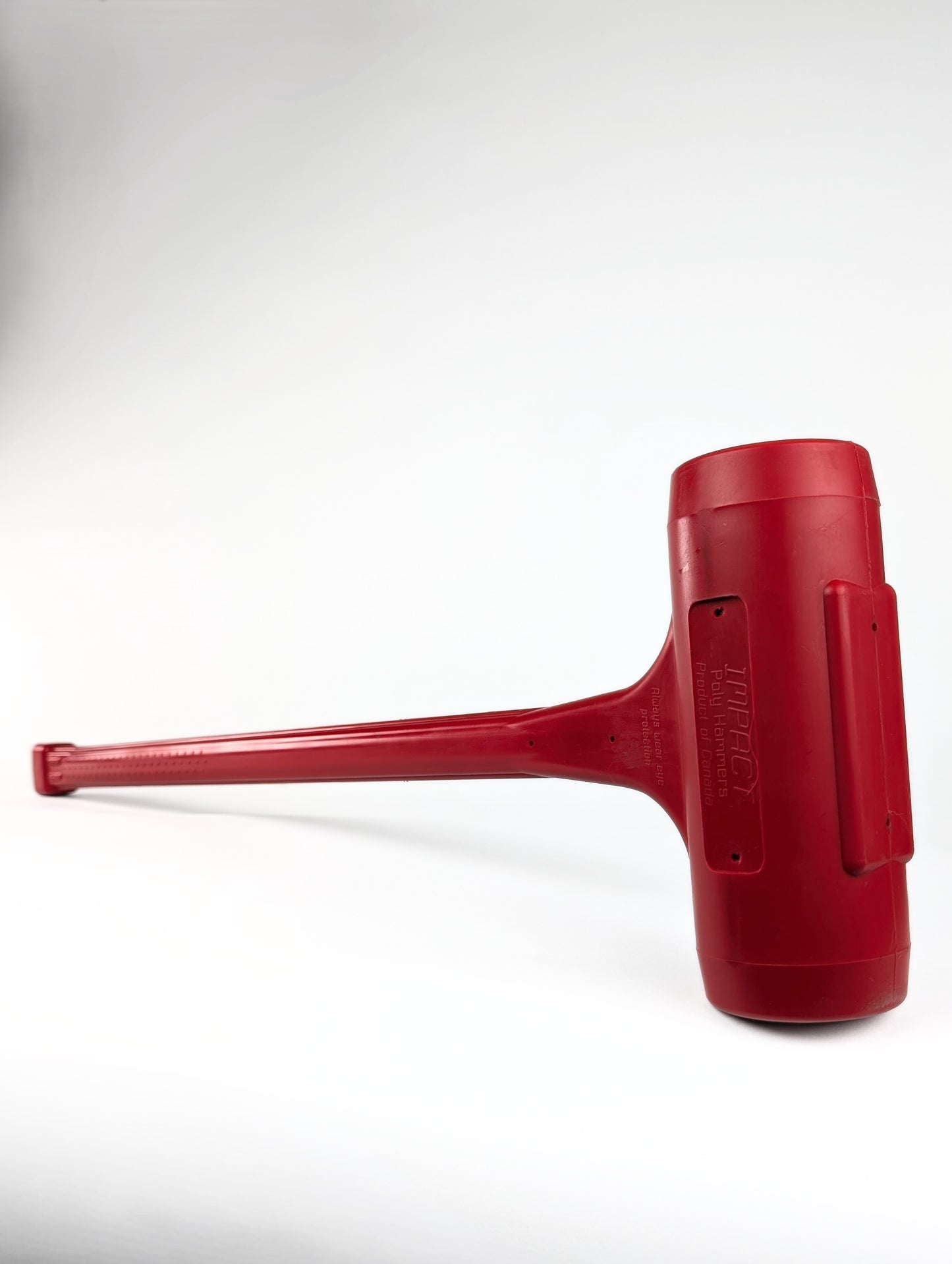 Professional Grade Sledge Hammer - Red 12lb Polyurethane Dead Blow Hammer