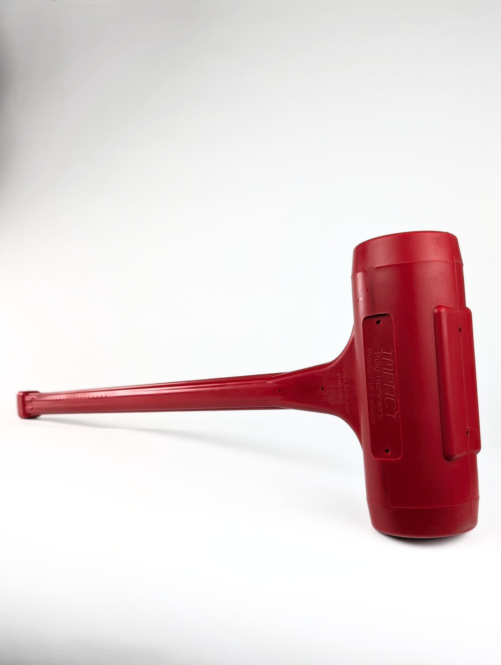 Professional Grade Sledge Hammer - Red 12lb Polyurethane Dead Blow Hammer