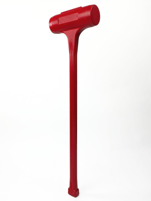 Professional Grade Sledge Hammer - Red 12lb Polyurethane Dead Blow Hammer