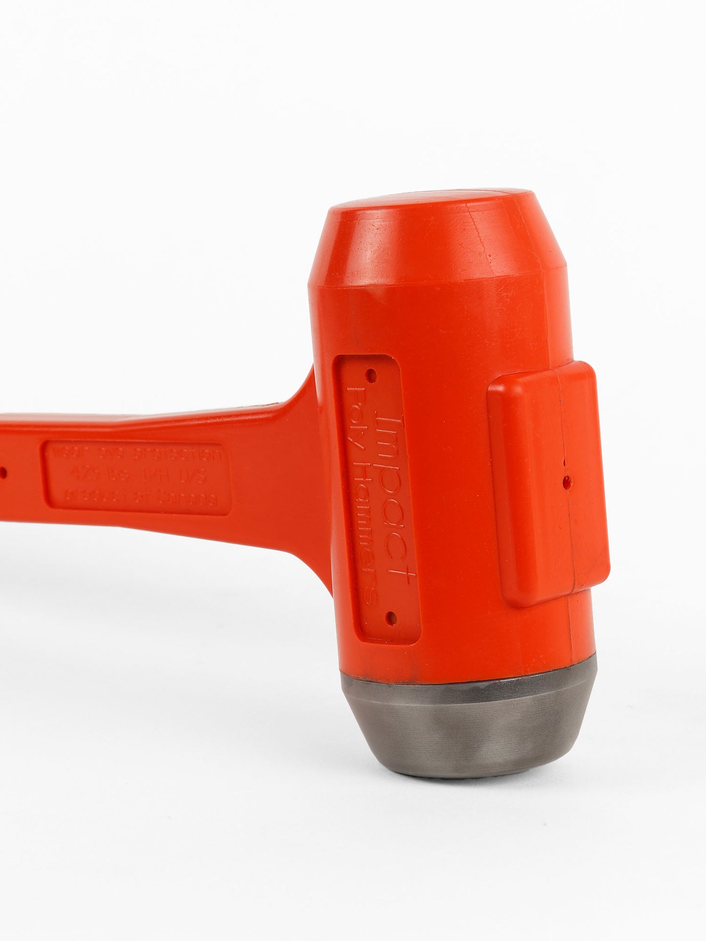 4.25 LB Professional Grade Orange Polyurethane Dual Faced Dead Blow Hammer Head Image 04