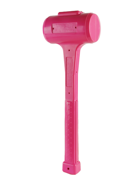 Professional Grade Handheld Hammer - Pink 52oz Polyurethane Dead Blow Hammer