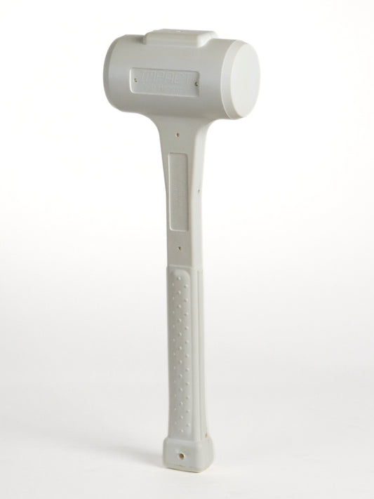 Professional Grade Handheld Hammer for FME Services - White 52oz Polyurethane Dead Blow Hammer