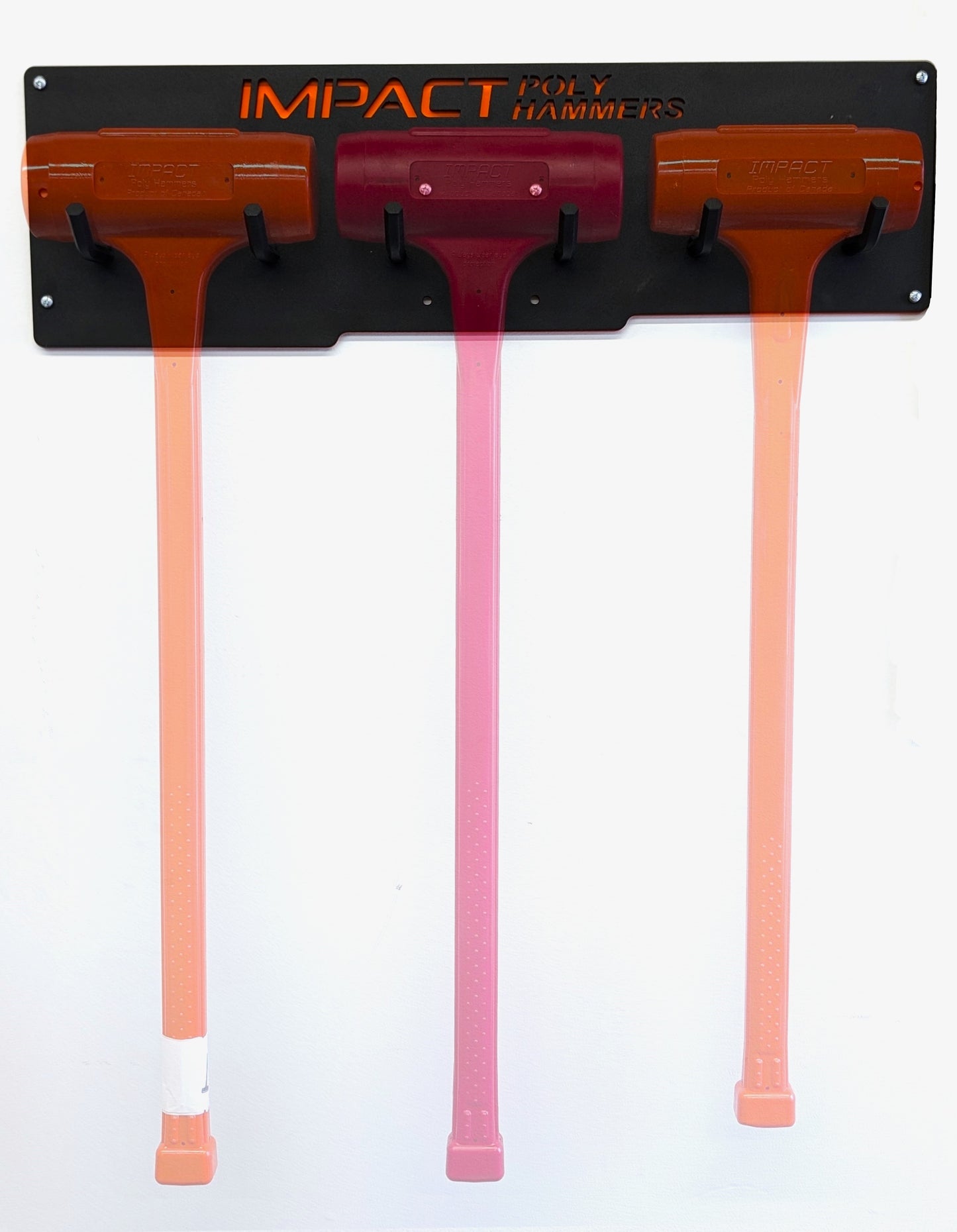 Impact Poly Hammers Dead Blow Sledge Hammer Rack in use