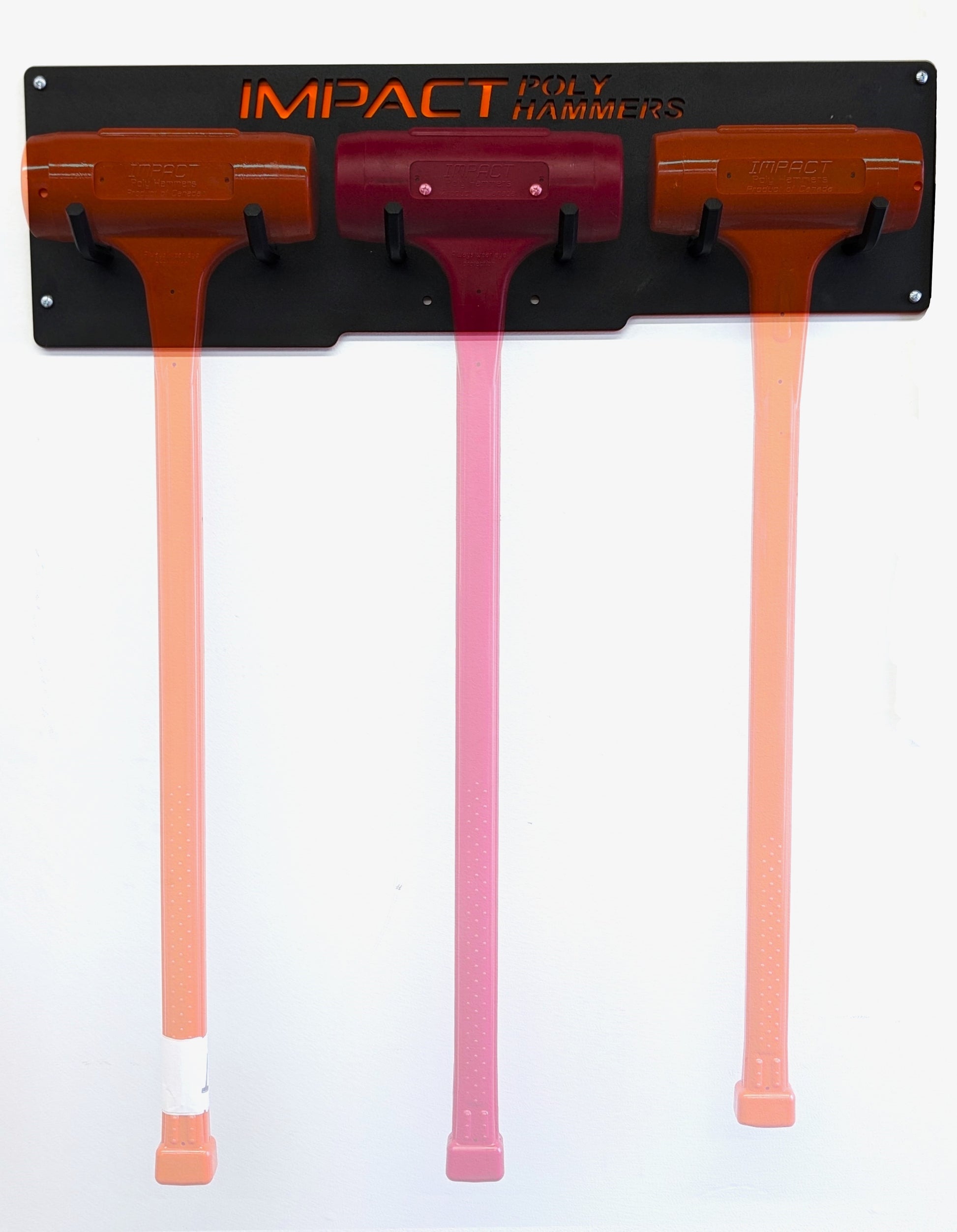 Impact Poly Hammers Dead Blow Sledge Hammer Rack in use