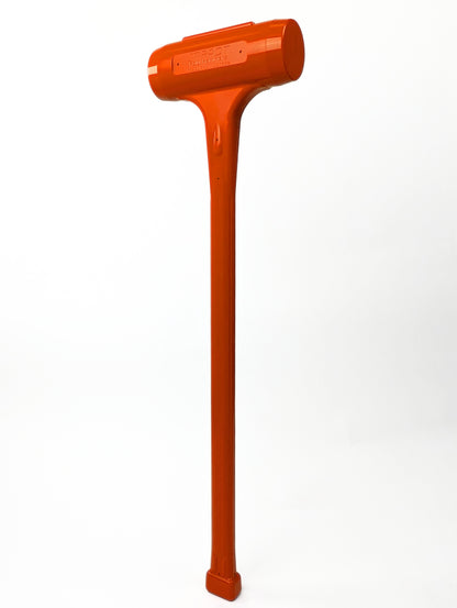 Professional Grade Sledge Hammer - Orange 10lb Polyurethane Dead Blow Hammer. 