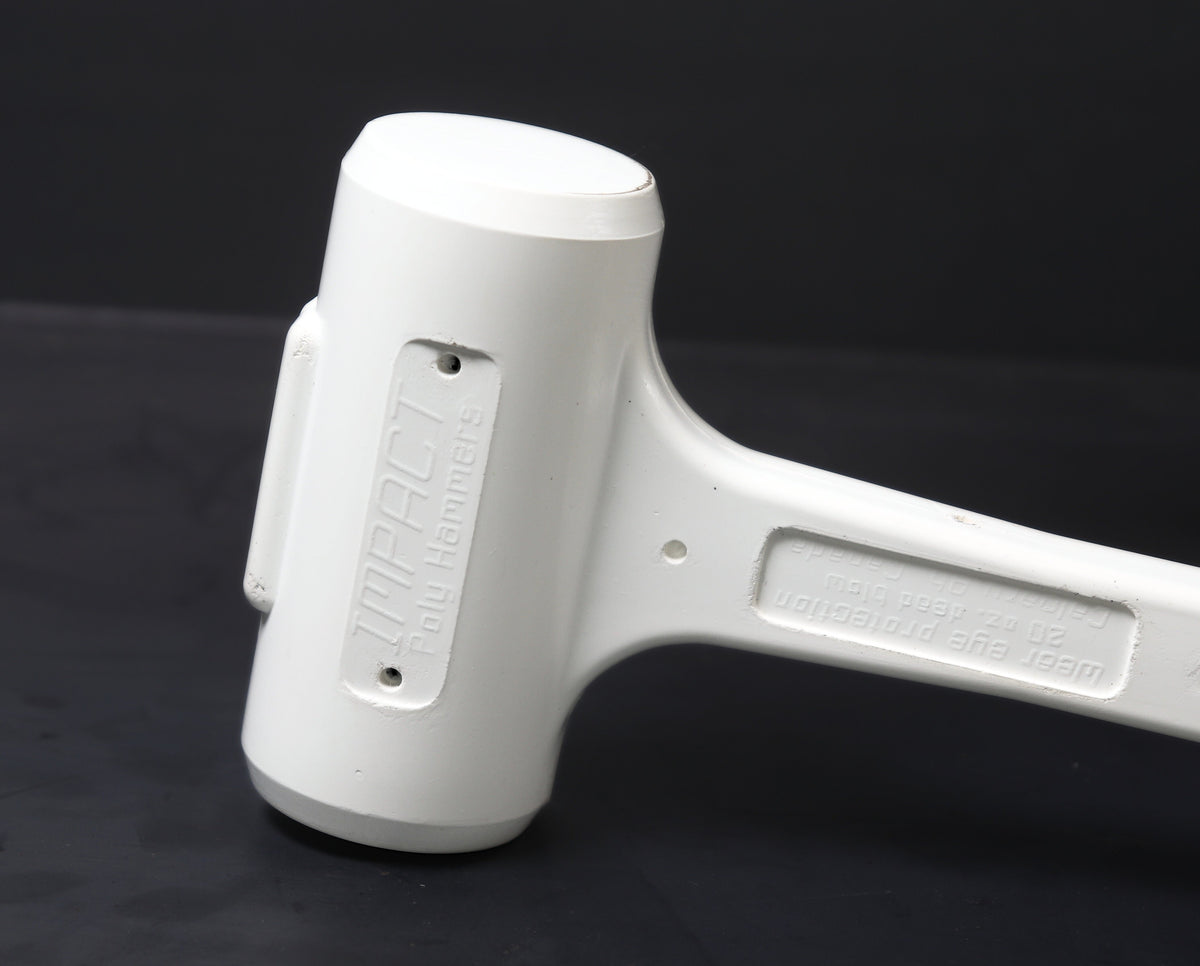 20oz FME Dead Blow Hammer (White) – Impact Poly Hammers Ltd.