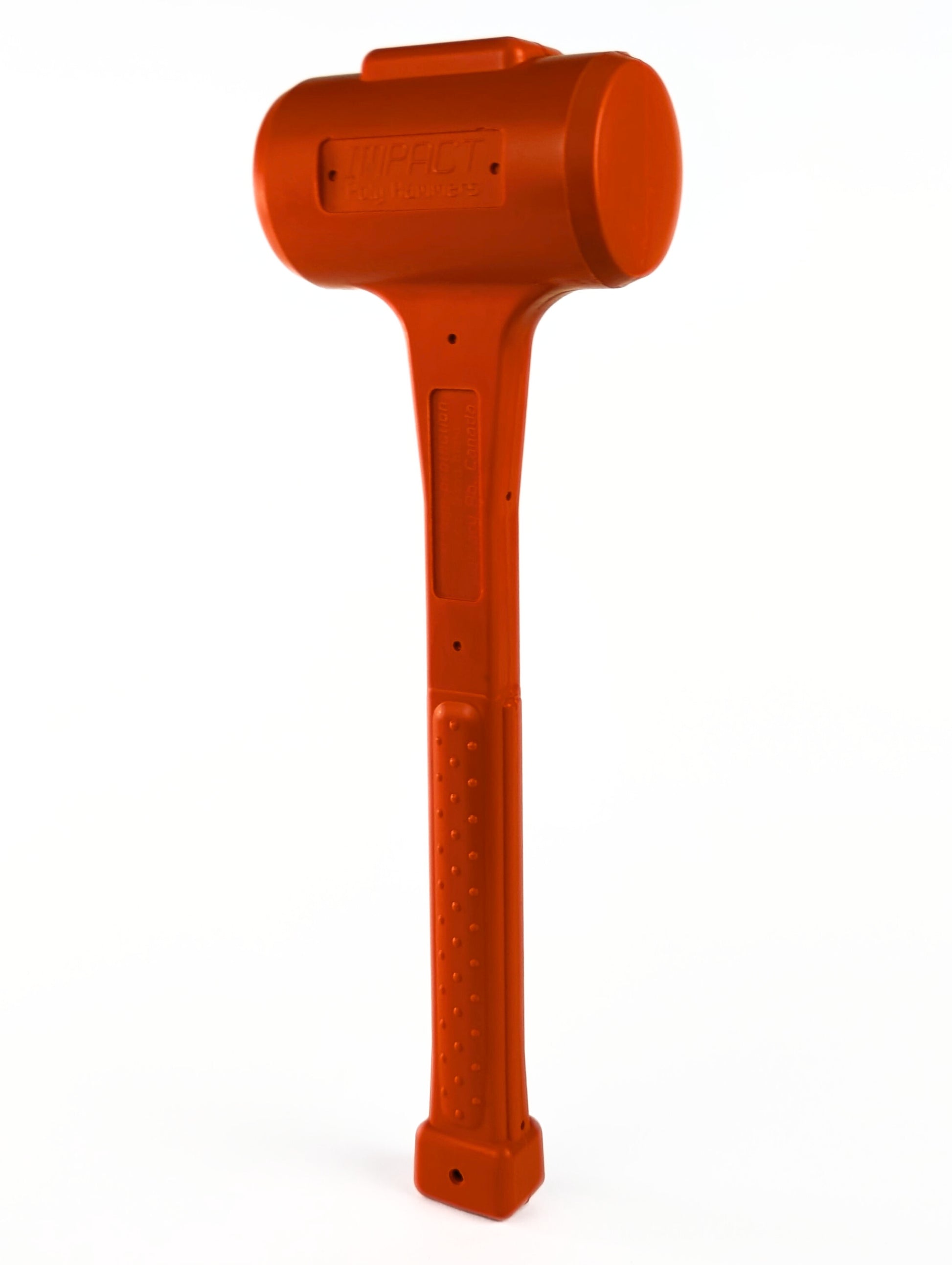 Professional Grade Handheld Hammer - Orange 52oz Polyurethane Dead Blow Hammer