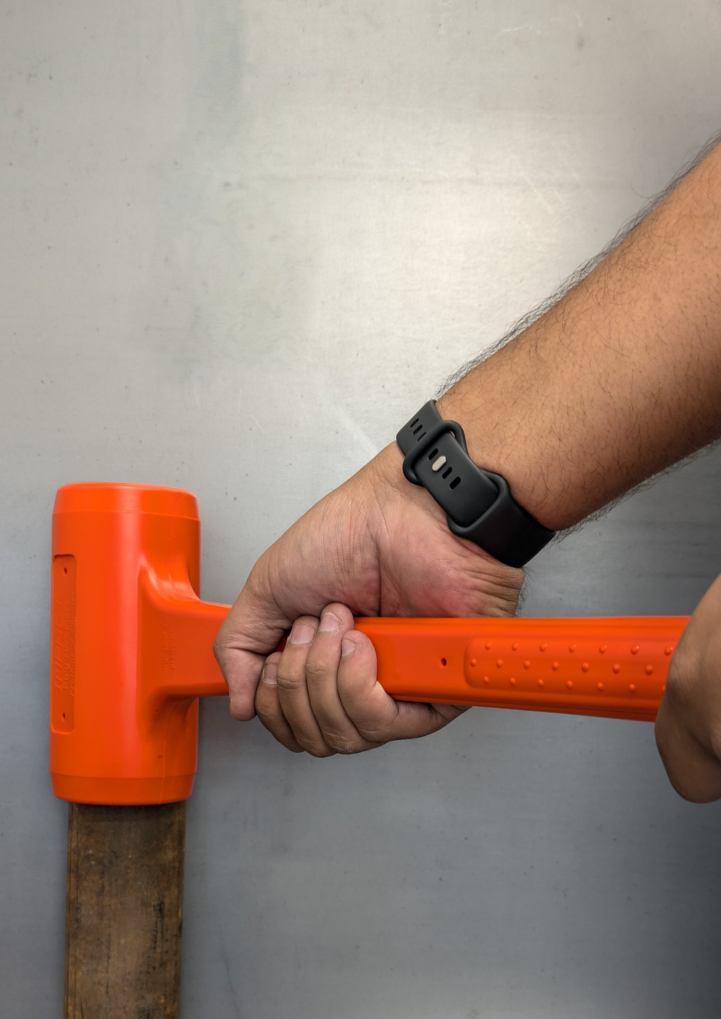 Professional Grade Mini Sledge Hammer - Orange 6lb Polyurethane Dead Blow Hammer